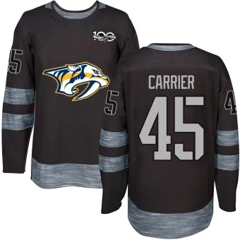 Men's Alexandre Carrier Nashville Predators 1917-2017 100th Anniversary Jersey - Black Authentic