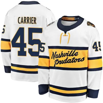 Men's Alexandre Carrier Nashville Predators 2020 Winter Classic Player Jersey - White Breakaway