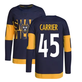 Men's Alexandre Carrier Nashville Predators 2022 Stadium Series Primegreen Jersey - Navy Authentic