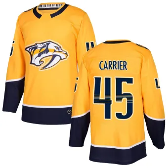 Men's Alexandre Carrier Nashville Predators Home Jersey - Gold Authentic