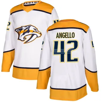 Men's Anthony Angello Nashville Predators Away Jersey - White Authentic