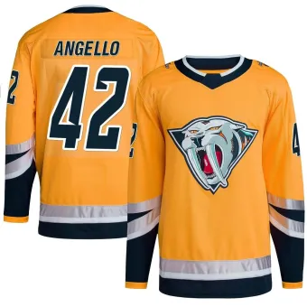 Men's Anthony Angello Nashville Predators Reverse Retro 2.0 Jersey - Yellow Authentic