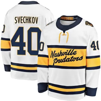 Men's Fedor Svechkov Nashville Predators 2020 Winter Classic Player Jersey - White Breakaway