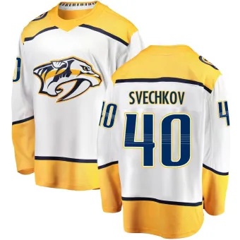 Men's Fedor Svechkov Nashville Predators Away Jersey - White Breakaway