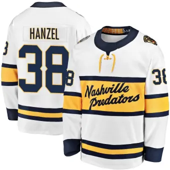 Men's Jeremy Hanzel Nashville Predators 2020 Winter Classic Player Jersey - White Breakaway