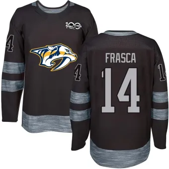 Men's Jordan Frasca Nashville Predators 1917-2017 100th Anniversary Jersey - Black Authentic