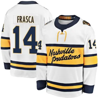 Men's Jordan Frasca Nashville Predators 2020 Winter Classic Player Jersey - White Breakaway