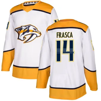 Men's Jordan Frasca Nashville Predators Away Jersey - White Authentic