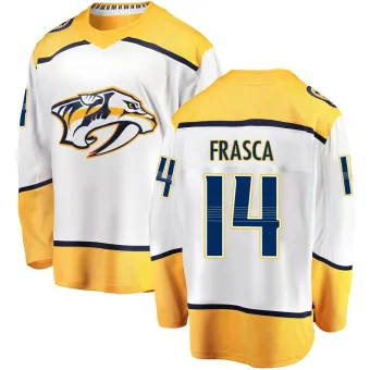 Men's Jordan Frasca Nashville Predators Away Jersey - White Breakaway