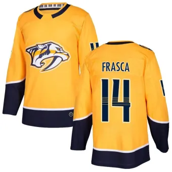 Men's Jordan Frasca Nashville Predators Home Jersey - Gold Authentic