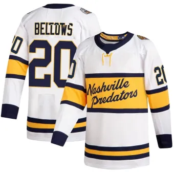 Men's Kieffer Bellows Nashville Predators 2020 Winter Classic Player Jersey - White Authentic