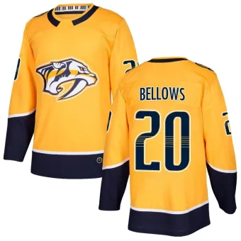 Men's Kieffer Bellows Nashville Predators Home Jersey - Gold Authentic