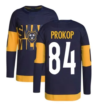 Men's Luke Prokop Nashville Predators 2022 Stadium Series Primegreen Jersey - Navy Authentic