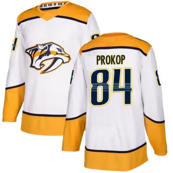 Men's Luke Prokop Nashville Predators Away Jersey - White Authentic