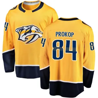 Men's Luke Prokop Nashville Predators Home Jersey - Gold Breakaway