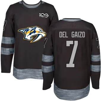 Men's Marc Del Gaizo Nashville Predators 1917-2017 100th Anniversary Jersey - Black Authentic