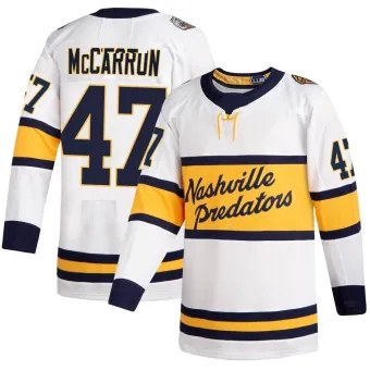 Men's Michael McCarron Nashville Predators 2020 Winter Classic Player Jersey - White Authentic