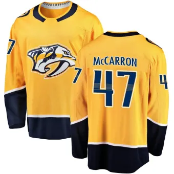 Men's Michael McCarron Nashville Predators Home Jersey - Gold Breakaway