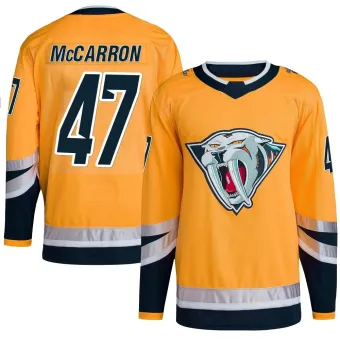 Men's Michael McCarron Nashville Predators Reverse Retro 2.0 Jersey - Yellow Authentic