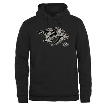 Men's Nashville Predators Rink Warrior Pullover Hoodie - Black