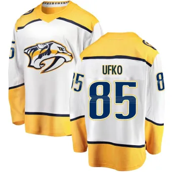 Men's Ryan Ufko Nashville Predators Away Jersey - White Breakaway