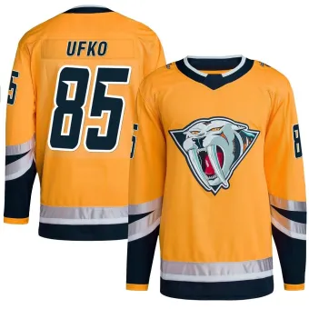 Men's Ryan Ufko Nashville Predators Reverse Retro 2.0 Jersey - Yellow Authentic