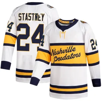 Men's Spencer Stastney Nashville Predators 2020 Winter Classic Player Jersey - White Authentic