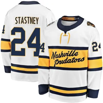 Men's Spencer Stastney Nashville Predators 2020 Winter Classic Player Jersey - White Breakaway