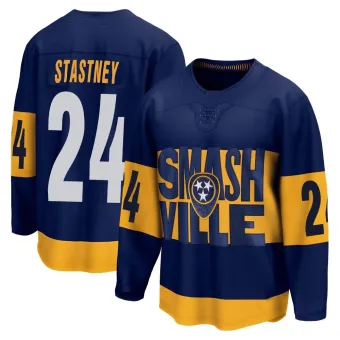 Men's Spencer Stastney Nashville Predators 2022 Stadium Series Jersey - Navy Breakaway