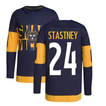 Men's Spencer Stastney Nashville Predators 2022 Stadium Series Primegreen Jersey - Navy Authentic