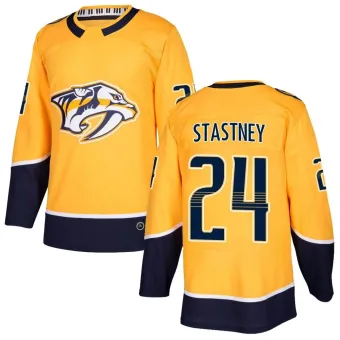 Men's Spencer Stastney Nashville Predators Home Jersey - Gold Authentic