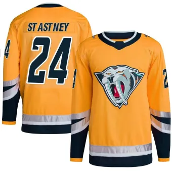 Men's Spencer Stastney Nashville Predators Reverse Retro 2.0 Jersey - Yellow Authentic