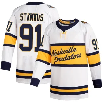 Men's Steven Stamkos Nashville Predators 2020 Winter Classic Player Jersey - White Authentic