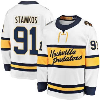 Men's Steven Stamkos Nashville Predators 2020 Winter Classic Player Jersey - White Breakaway