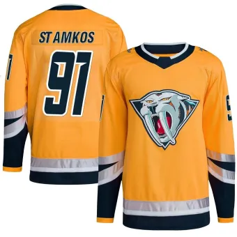 Men's Steven Stamkos Nashville Predators Reverse Retro 2.0 Jersey - Yellow Authentic