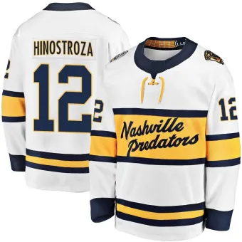 Men's Vinnie Hinostroza Nashville Predators 2020 Winter Classic Player Jersey - White Breakaway