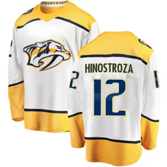 Men's Vinnie Hinostroza Nashville Predators Away Jersey - White Breakaway