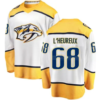 Men's Zachary L'Heureux Nashville Predators Away Jersey - White Breakaway