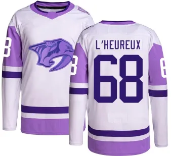 Men's Zachary L'Heureux Nashville Predators Hockey Fights Cancer Jersey - Authentic