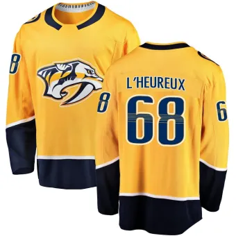 Men's Zachary L'Heureux Nashville Predators Home Jersey - Gold Breakaway