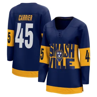 Women's Alexandre Carrier Nashville Predators 2022 Stadium Series Jersey - Navy Breakaway