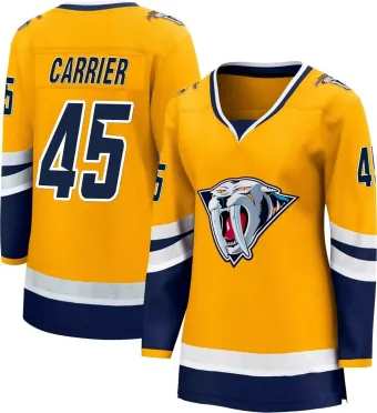 Women's Alexandre Carrier Nashville Predators Special Edition 2.0 Jersey - Yellow Breakaway