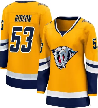 Women's Andrew Gibson Nashville Predators Special Edition 2.0 Jersey - Yellow Breakaway