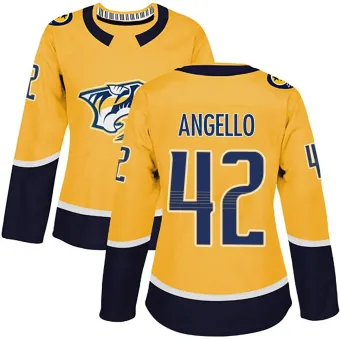 Women's Anthony Angello Nashville Predators Home Jersey - Gold Authentic