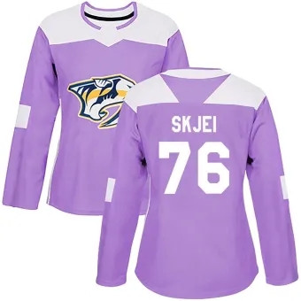 Women's Brady Skjei Nashville Predators Fights Cancer Practice Jersey - Purple Authentic