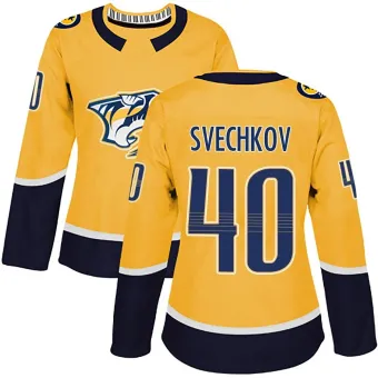 Women's Fedor Svechkov Nashville Predators Home Jersey - Gold Authentic