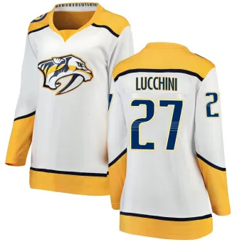 Women's Jacob Lucchini Nashville Predators Away Jersey - White Breakaway