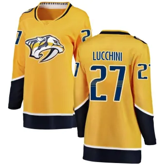 Women's Jacob Lucchini Nashville Predators Home Jersey - Yellow Breakaway