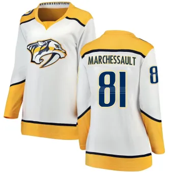 Women's Jonathan Marchessault Nashville Predators Away Jersey - White Breakaway