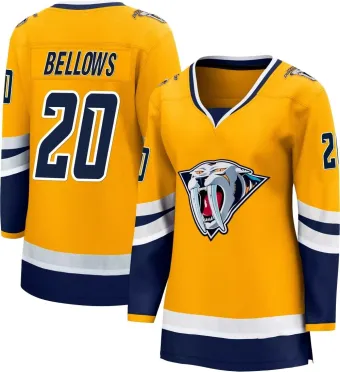 Women's Kieffer Bellows Nashville Predators Special Edition 2.0 Jersey - Yellow Breakaway